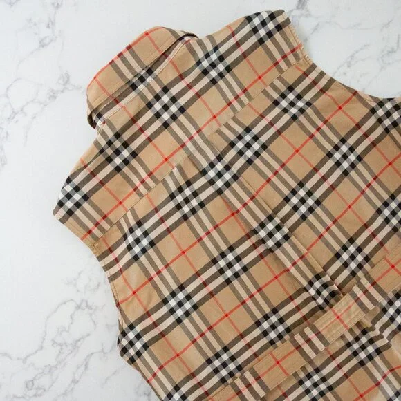 Burberry Karla Vintage Check Sleeveless Shirtdress - Size 10​ US - Picture 7 of 12